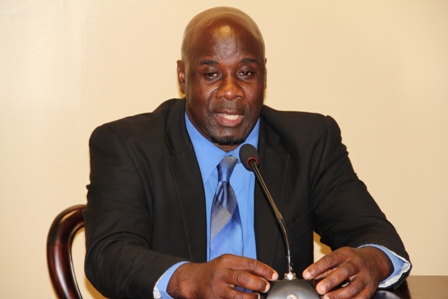 Minister responsible for Public Utilities on Nevis Hon. Alexis Jeffers announcing the members of the Nevis Electricity Company Limited’s new Board of Directors on March 5th 2013